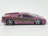 2002 Maisto Ultimate Marvel Lamborghini Diablo Green Goblin Metallic Purple Pink 1/64 Scale Die Cast Toy Dream Super Car Vehicle