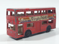 Vintage 1972 Lesney Matchbox Superfast No. 17 The Londoner Bus Berger Paints Red Die Cast Toy Car Vehicle