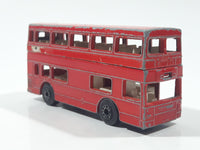 Vintage 1972 Lesney Matchbox Superfast No. 17 The Londoner Bus Berger Paints Red Die Cast Toy Car Vehicle