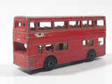 Vintage 1972 Lesney Matchbox Superfast No. 17 The Londoner Bus Berger Paints Red Die Cast Toy Car Vehicle