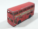 Vintage 1972 Lesney Matchbox Superfast No. 17 The Londoner Bus Berger Paints Red Die Cast Toy Car Vehicle