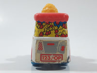 1983 Playskool Children's Television Workshop Sesame Street Big Bird Popcorn Van White Die Cast Toy Car Vehicle