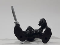 1994 F-P Fisher Price Great Adventures Black Medieval Knight 2 3/8" Tall Toy Action Figure