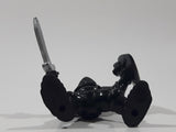 1994 F-P Fisher Price Great Adventures Black Medieval Knight 2 3/8" Tall Toy Action Figure