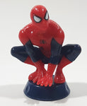 2012 Marvel Spider-Man Crouching 3" Tall Plastic Toy Figure