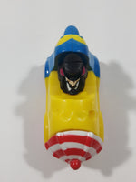 1991 McDonald's Batman Returns Penguin in Umbrella Roto-Roadster Car 3" Long Plastic Toy Figure Vehicle