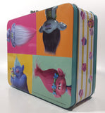 2016 Dreamworks Animation Trolls Embossed Tin Metal Lunch Box Container