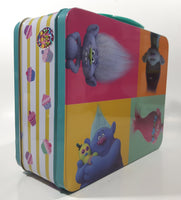 2016 Dreamworks Animation Trolls Embossed Tin Metal Lunch Box Container