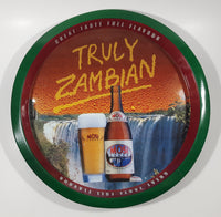 Mosi Lager Beer Truly Zambian "Great Taste Full Flavour" 13 1/4" Metal Beverage Serving Tray