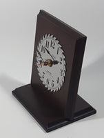 Sears Craftsman Shop Clock The Greatest Name In Tools Saw Blade Wood Plaque Desk Clock