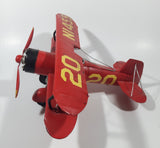 Vintage Style Red N1455 20 1933 G5 Bi-Plane Large 10 1/4" Tin Metal Airplane