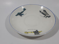 Antiques T.C. Green & Co Ltd Church Gresley Early Military Fighter Airplanes Ceramic Pottery Saucer Plate and Mug Cup Soup Bowl with Handle Made in England