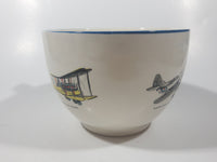 Antiques T.C. Green & Co Ltd Church Gresley Early Military Fighter Airplanes Ceramic Pottery Saucer Plate and Mug Cup Soup Bowl with Handle Made in England