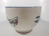 Antiques T.C. Green & Co Ltd Church Gresley Early Military Fighter Airplanes Ceramic Pottery Saucer Plate and Mug Cup Soup Bowl with Handle Made in England
