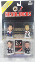 1998 Corinthian Headliners NHL Ice Hockey Top Goalies Richter Brodeur Roy Hasek Figure Set of 4 New in Package