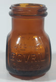 Vintage 4 oz net Bovril Canada Limited Amber Glass Jar 3" Tall