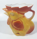 Antique Chicken Rooster Hen Shaped 5" Tall Ceramic Pottery Pitcher Ewer Jug