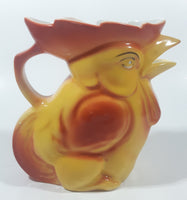 Antique Chicken Rooster Hen Shaped 5" Tall Ceramic Pottery Pitcher Ewer Jug