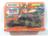 1998 Matchbox Mission Bravo Humvee Army Green Die Cast Vehicles and Figures Set 32693 New in Package