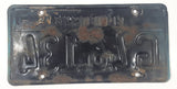 Vintage 1969 1970 California Black with Yellow Letters Vehicle License Plate G46 134