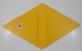 Yard Limit Yellow Diamond Shaped 9 1/8" x 14 7/8" Plastic Railroad Railway Sign