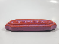 CUBA Pink Colored 3D 1 1/2" x 3 1/8" Pottery Fridge Magnet