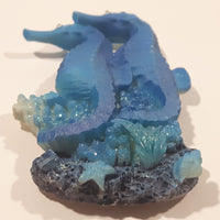 Blue Seahorses 3D 2 3/8" x 4" Resin Fridge Magnet