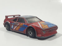 1988 Matchbox BMW M1 Red Die Cast Toy Rally Racing Car Vehicle