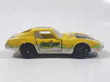 1999 Titan Sports WWF Wrestling Radical Rides New Age Outlaws Welly No. 103 Corvette Yellow Die Cast Toy Car Vehicle with Opening Doors
