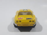 1999 Titan Sports WWF Wrestling Radical Rides New Age Outlaws Welly No. 103 Corvette Yellow Die Cast Toy Car Vehicle with Opening Doors