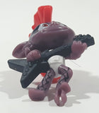 Kinder Surprise Punk Rocker with Purple Skin and Red Mohawk Guitar Player Musician 1 1/2" Tall Plastic Toy Figure