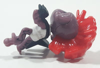 Kinder Surprise Punk Rocker with Purple Skin and Red Mohawk Guitar Player Musician 1 1/2" Tall Plastic Toy Figure