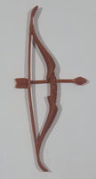 Brown Plastic 3 7/8" Toy Bow and Arrow Action Figure Accessory