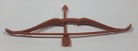 Brown Plastic 3 7/8" Toy Bow and Arrow Action Figure Accessory