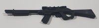 Black Plastic 4" Toy Assault Rifle with Scope Action Figure Accessory