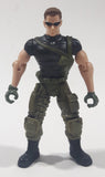 Chap Mei S1 Sentinel 1 Army Military Soldier 4" Tall Toy Action Figure - Black Shirt