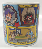 1995 Applause Warner Bros. Looney Tunes Bugs Bunny "Ain't I a Stinker" 3 3/4" Tall Ceramic Coffee Mug Cup