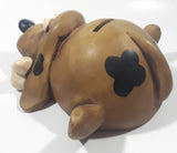 Paolo Chiari Brown Hound Dog With Bone 8" Long Resin Coin Bank