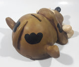 Paolo Chiari Brown Hound Dog With Bone 8" Long Resin Coin Bank