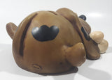 Paolo Chiari Brown Hound Dog With Bone 8" Long Resin Coin Bank