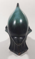 Vintage BMP Blue Mountain Pottery Blue Dolphin Green Drip Glaze 7" Long Wildlife Sculpture