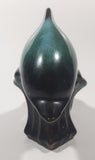 Vintage BMP Blue Mountain Pottery Blue Dolphin Green Drip Glaze 7" Long Wildlife Sculpture