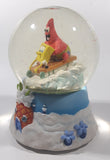 2006 Viacom SpongeBob SquarePants Windup Musical 5 1/2" Tall Glass and Resin Snow Globe Plays "Jingle Bells"