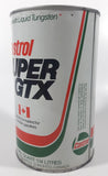 Vintage Castrol Super GTX 20W-50 1 Imperial Quart 1.14 Litre Motor Oil Metal Can EMPTY