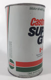 Vintage Castrol Super GTX 20W-50 1 Imperial Quart 1.14 Litre Motor Oil Metal Can EMPTY