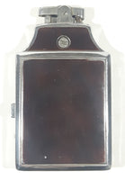 Rare Version Antique 1938 Ronson Mastercase Faux Tortoise Shell Enamel and Chrome Art Deco Design Cigarette Case and Lighter Combo