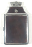 Rare Version Antique 1938 Ronson Mastercase Faux Tortoise Shell Enamel and Chrome Art Deco Design Cigarette Case and Lighter Combo