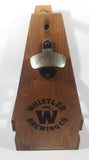 Whistler Brewing Co. Wood 6 Beer Bottle Carry Case with Bottle Opener Attached