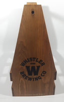 Whistler Brewing Co. Wood 6 Beer Bottle Carry Case with Bottle Opener Attached