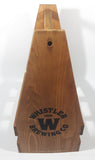 Whistler Brewing Co. Wood 6 Beer Bottle Carry Case with Bottle Opener Attached